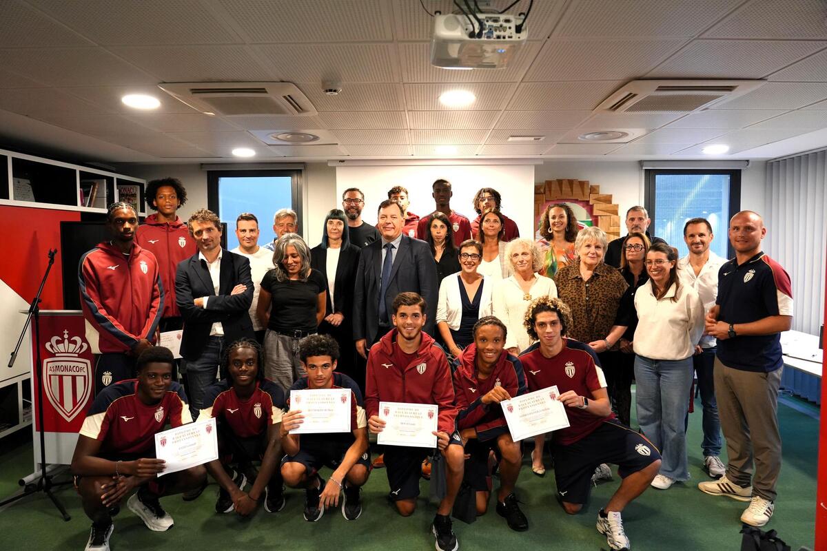 95 % de réussite : les jeunes du centre de formation de l’AS Monaco ont reçu leur diplôme du baccalauréat
