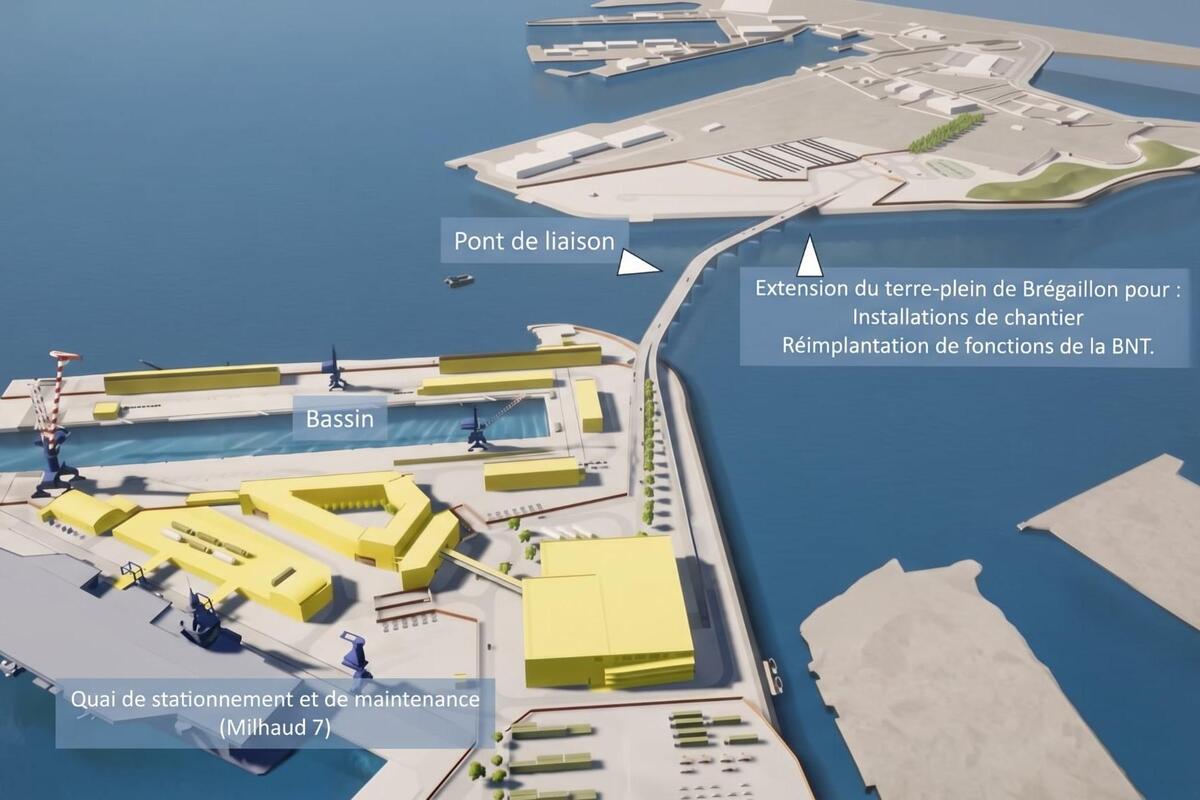 Futur porte-avions : ce qu’il faut savoir sur la nouvelle porte d’entrée qui va être créée pour accèder à l’arsenal de Toulon