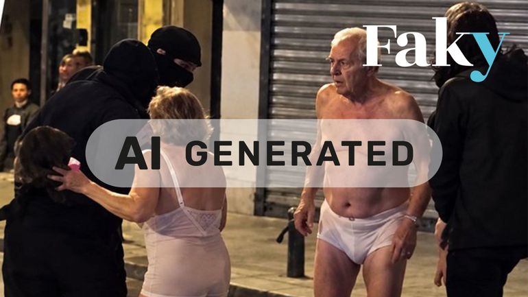 L’image de ce couple d’octogénaires agressés et dévêtus dans les rues de Paris a été générée par IA
