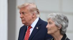 Trump at residence of Irish president for first engagement during visit