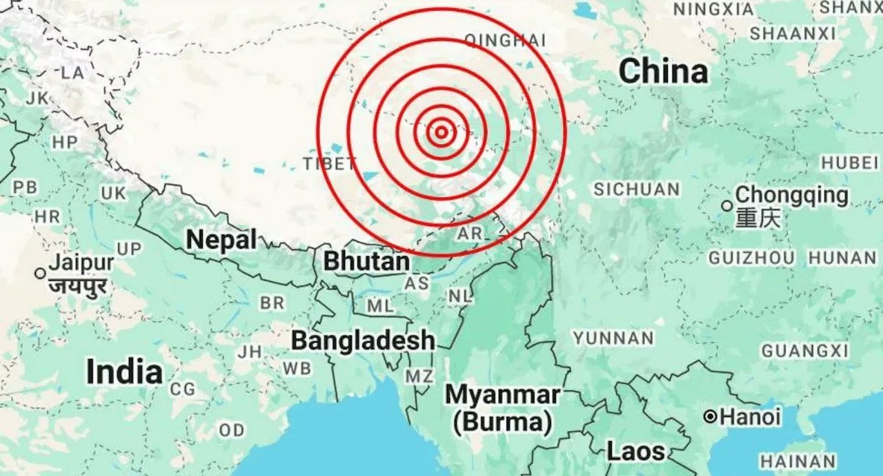 Séisme en Chine: Un séisme de magnitude 7 fait 16 morts et 32 blessés au Tibet