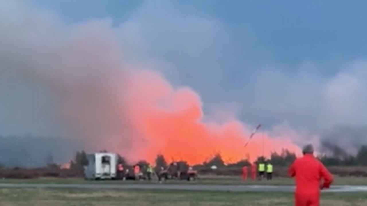 Un incendie éclate pendant un spectacle aérien en Flandre : la démonstration a été interrompue