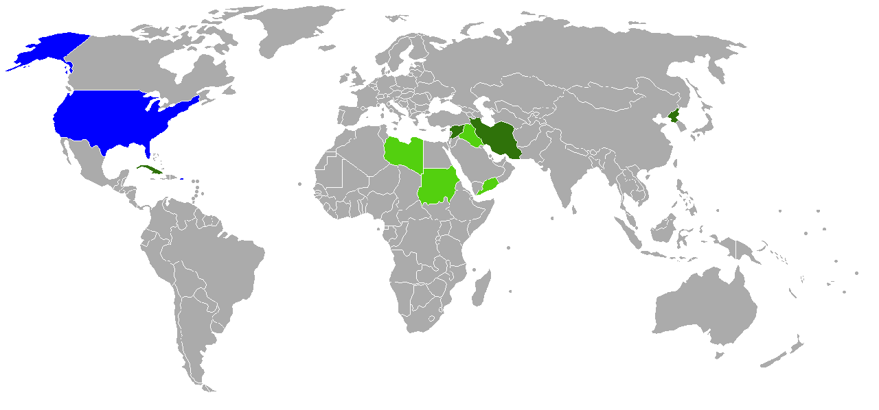 Liste des États soutenant le terrorisme