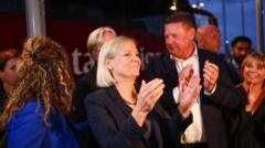 Swedish left-wing bloc narrowly ahead with election too close to call
