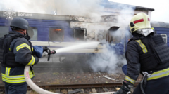Russia hits Ukrainian train shortly after Boris Johnson and top European officials leave station