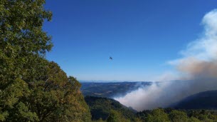 Ardèche. Un important incendie a déjà parcouru 15 hectares, des Canadair en renfort pour les 120 sapeurs-pompiers engagés