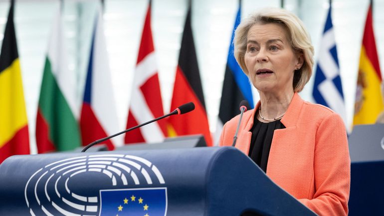 Le discours d'Ursula von der Leyen, présidente de la Commission européenne, sur l'état de l'Union : suivez notre direct vidéo