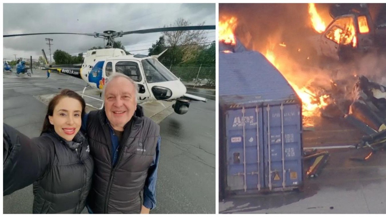 « Nous savions qu’on avait perdu le contact… » : George et Eliana étaient à bord de l’hélicoptère d’une chaîne télé qui s’est crashée à Los Angeles