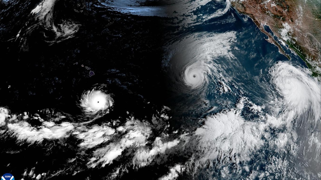Trois cyclones se suivent dans le Pacifique : un phénomène exceptionnel lié à El Niño