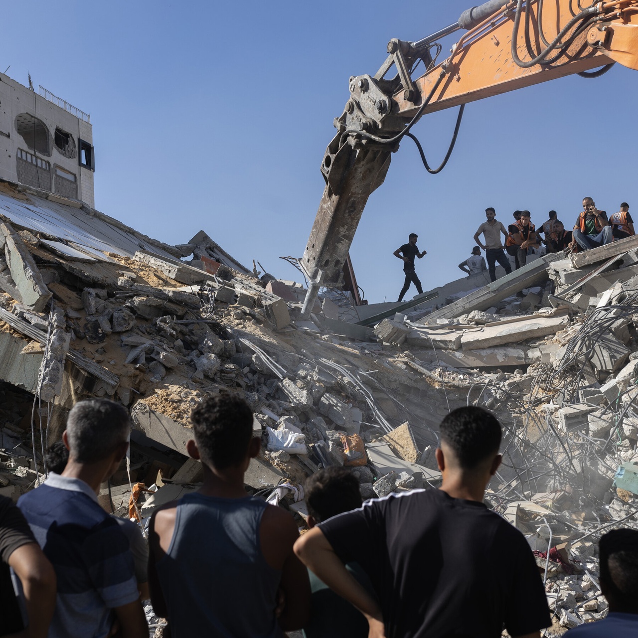 At Least 16 Dead in Gaza After Building Collapse, Officials Say