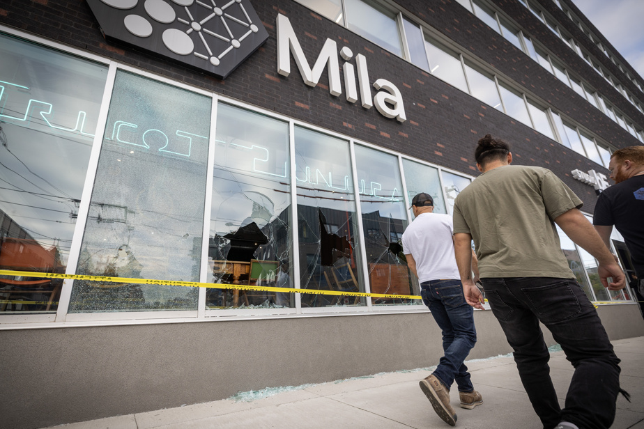Montréal | Graffitis anti-IA et vitrines brisées à l’Institut Mila