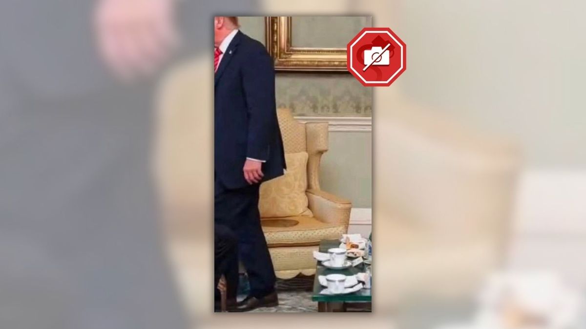 Does image show Trump left brown stain on chair in Ireland? Here's the truth