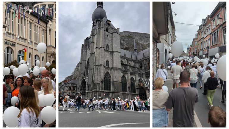 Dinant : environ 200 personnes se rassemblent pour une marche blanche en mémoire de Tyméo et Bryan Brigou