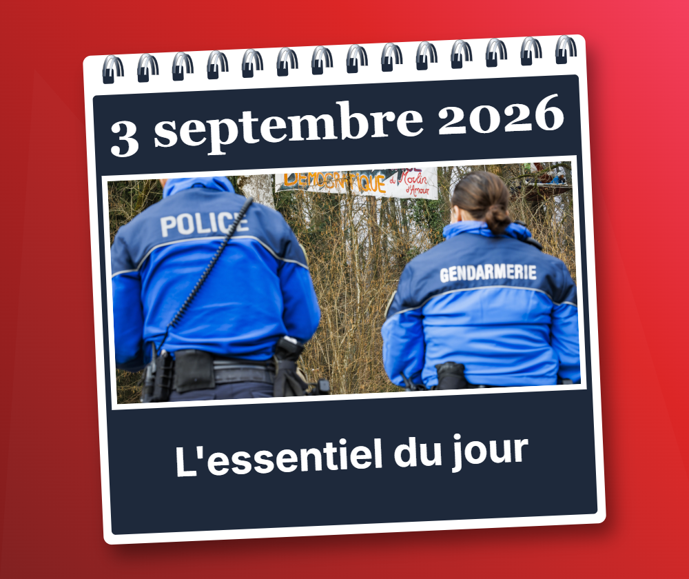 Jeudi 3 septembre 2026: L’essentiel du jour