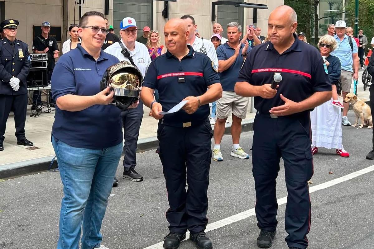 L’association mentonnaise France-États-Unis honore les « héros » du 11-Septembre et célèbre 25 ans d’amitié entre pompiers des deux pays