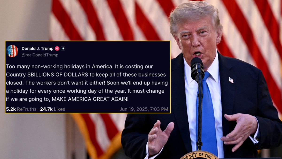 Did Trump say US has 'too many non-working holidays' that cost country 'billions'?