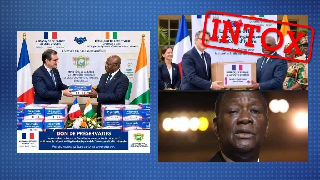 Non, l’ambassade de France n’a pas offert de couches ou de préservatifs à la Côte d’Ivoire