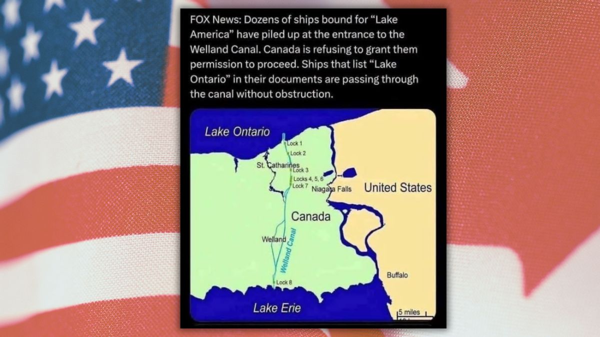 Don't believe claim Canadian officials are refusing passage to ships bound for 'Lake America'