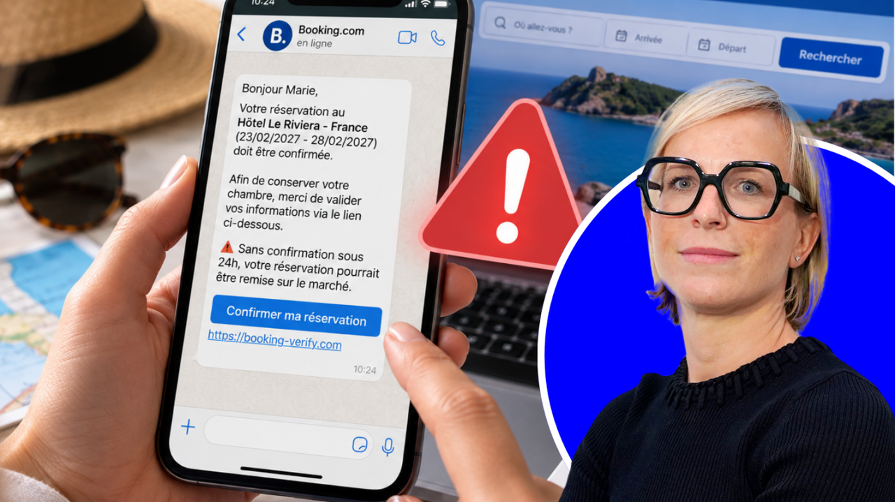 Vous avez réservé vos vacances sur Booking ? Attention à cette arnaque WhatsApp plus vraie que nature