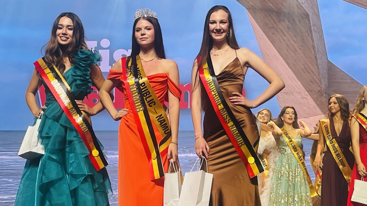 La nouvelle Miss Namur vient de Mettet : Julia Collignon devance la Namuroise Mayline Thirionet et la Cinacienne Juliette Smith Filsfils