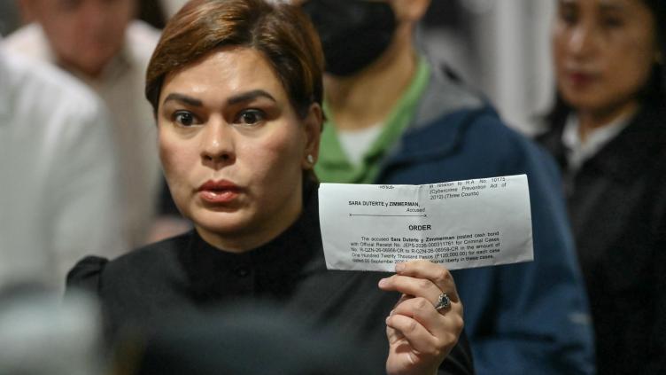 Philippines : visée par un mandat d'arrêt, la vice-présidente Duterte a payé sa caution