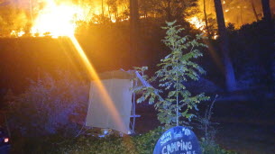 Ardèche. Incendie aux Vans et Malbosc : « Le camping a été évacué, le feu était à 50 mètres de nous »