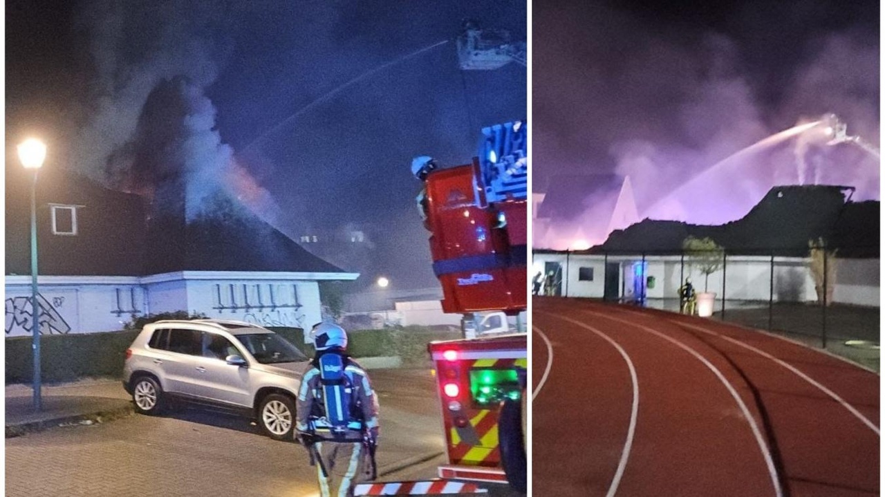 Les pompiers appelés en pleine nuit à Molenbeek : un incendie a ravagé l’ancienne cantine d’un terrain de sport