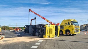 Drôme. Un camion se couche sur la RN7 : le conducteur transporté dans un état grave à l’hôpital