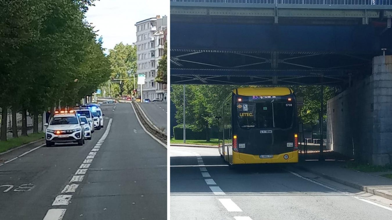 Important déploiement de police à Liège : un bus TEC évacué, le quai Joseph Wauters bloqué à la circulation