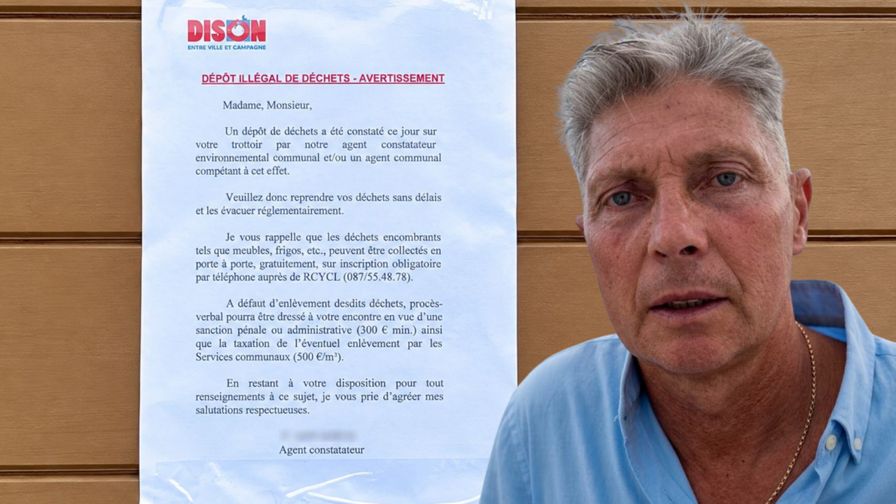 Scène surréaliste à Dison : Jean-Michel dépose des objets à donner devant chez lui et se voit menacer par la commune de devoir payer... 300 euros, « je pensais que c’était une blague »