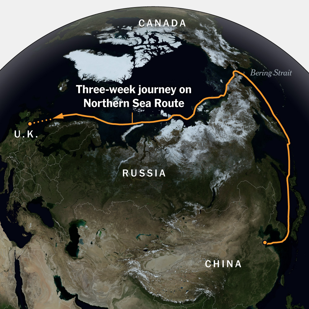 Chinese Ship Takes Arctic Shortcut: Smart Business? Or a Political Flex?