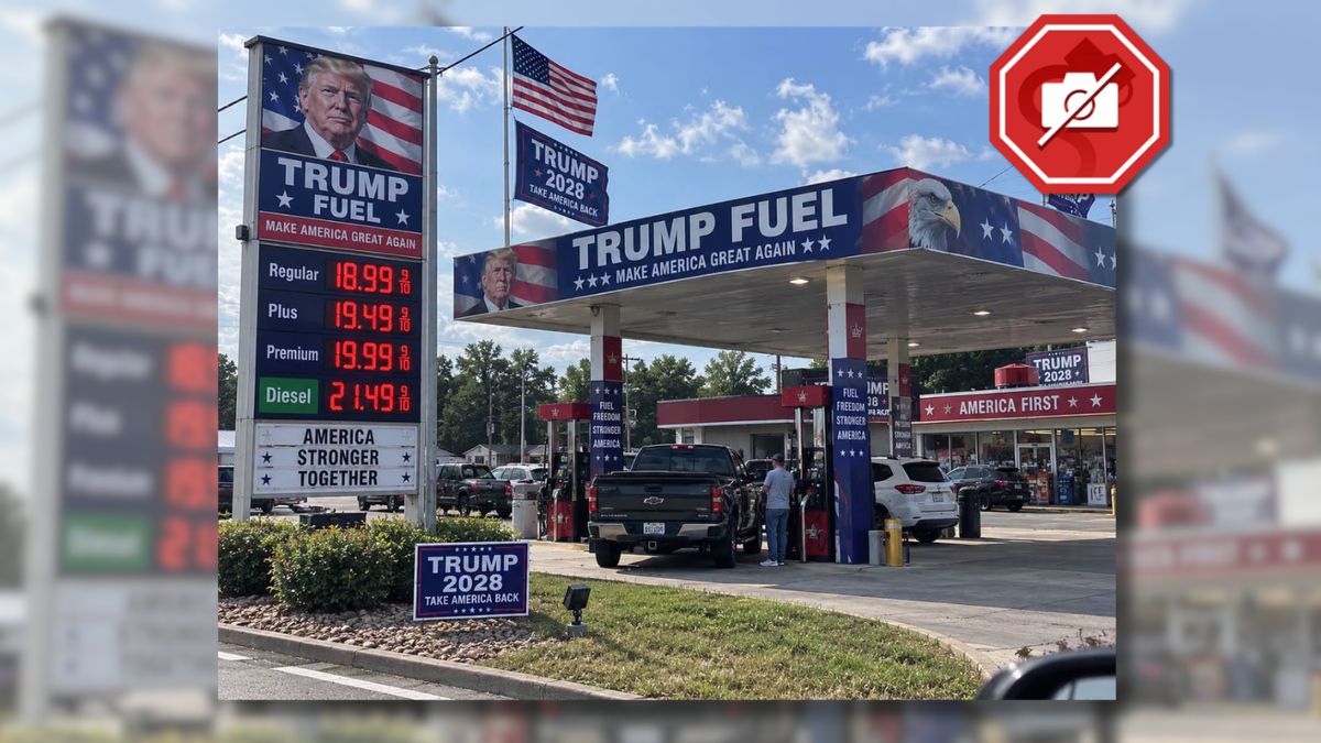 Is 'Trump Fuel' station selling gas for nearly $20 per gallon?