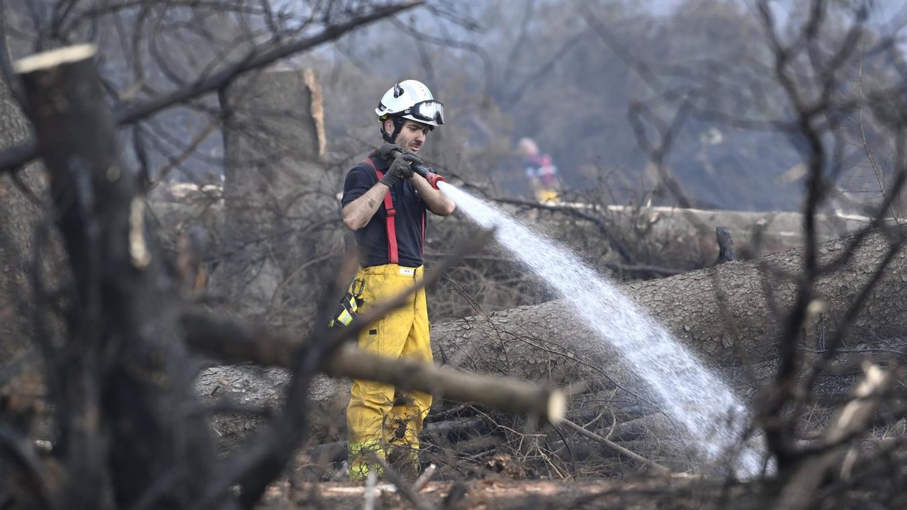 Incendie dans les Fagnes : une soixantaine de personnes toujours mobilisées, la situation évolue favorablement