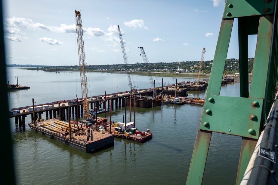 Le chantier du pont de l’île d’Orléans prend l’eau